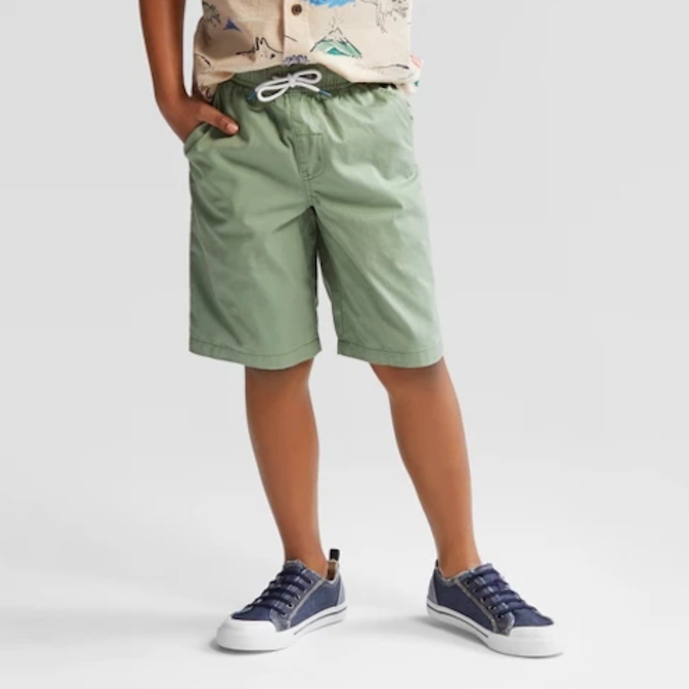 Boys' Green Pull-On Shorts